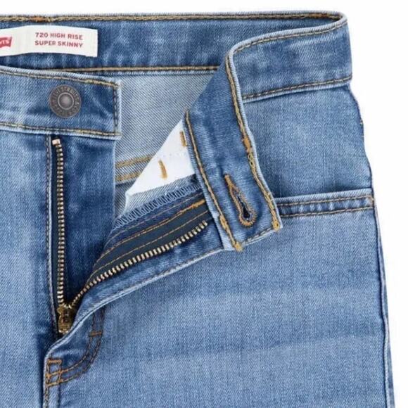Levi's 720 High-Rise Super Skinny Jeans Girls Size 10 NWT - Picture 5 of 9